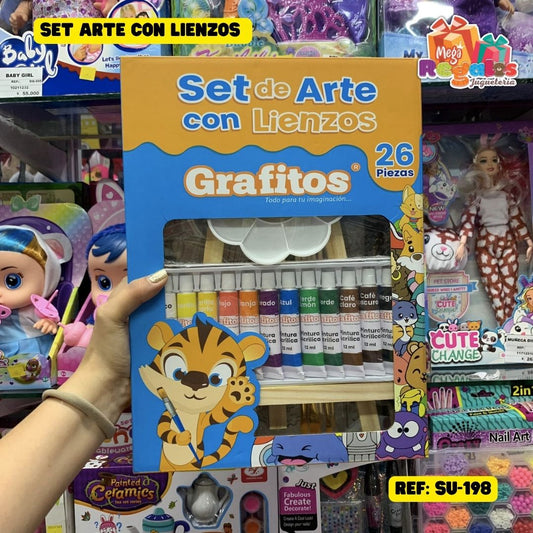 Set arte con lienzos