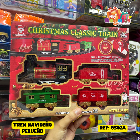 Tren navideño pequeño